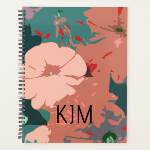 Fleurs sauvages Monogrammes Floral Nom personnalis