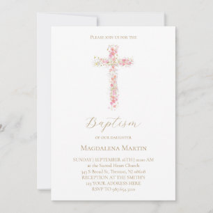 fleurs sauvages roses traversent Invitation de b