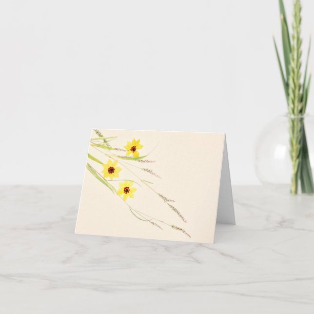 Fleurs sauvages sur le Carte pour notes Grand Lake (Devant)