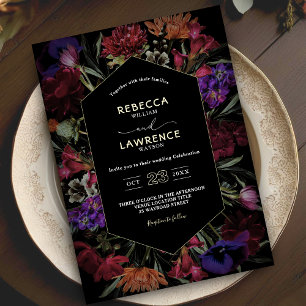 Fleurs sombres et mystérieuses, invitation de mari