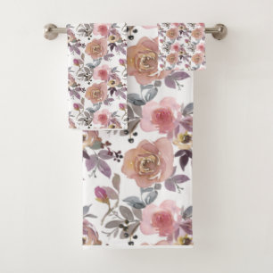 Fleurs super rétro Vintage les années 70 60s rose