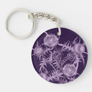 fleurs THISTLE violet fleur motif