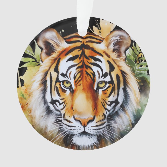 Fleurs Tiger Pastel Safari Aquarelle Savannah (devant)