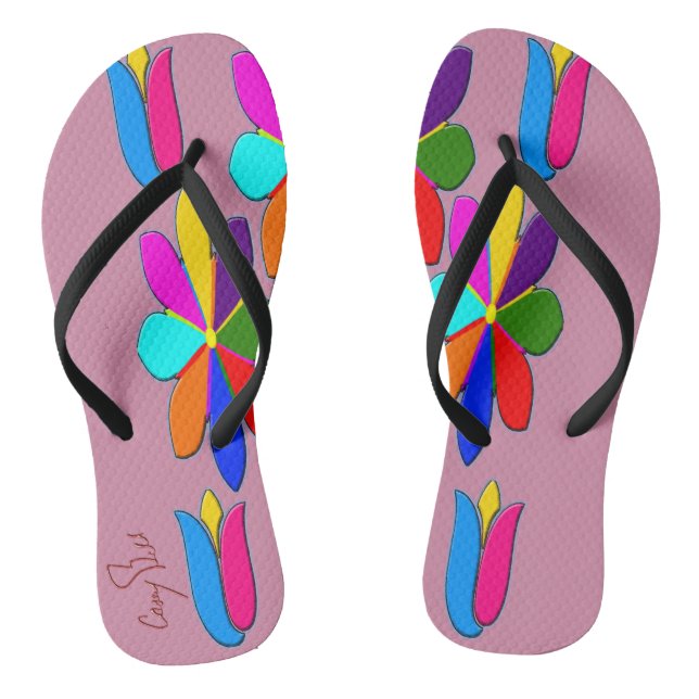 Fleurs tongs (Semelle)