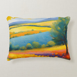 "Fleurs Tranquilles" weite Landschaft Provence Dekokissen