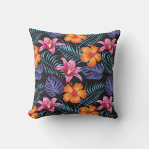 Fleurs tropicales Coussin extérieur