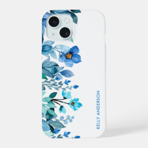 Fleurs tropicales girly aquarelle moderne