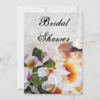 Fleurs tropicales Invitations de douche nuptiale