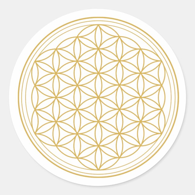 FLEURS UNIQUES DE STICKERS RONDS DE VIE (Devant)