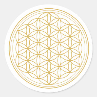 FLEURS UNIQUES DE STICKERS RONDS DE VIE