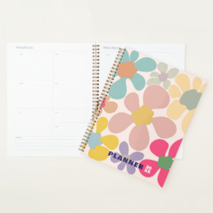Fleurs Vagues Pastel Retro