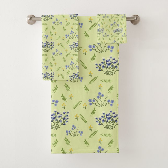 fleurs violet et jaune motif (En situation)