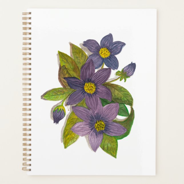 fleurs violettes (Devant)