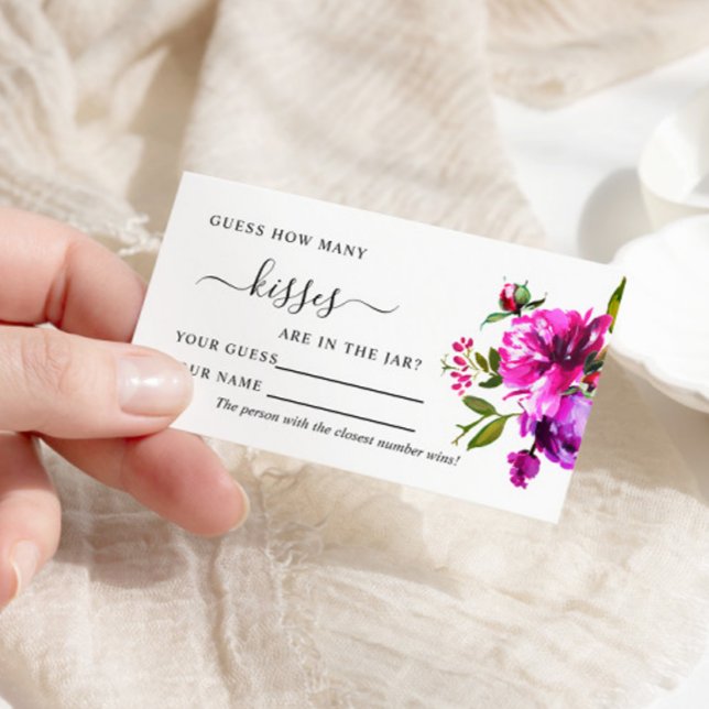 Fleurs violettes Combien De Baisers Cartes De Jeu (Créateur téléchargé)