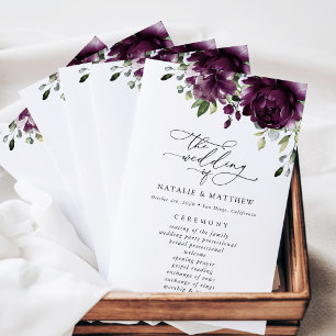 Fleurs violettes, fleurs de prunier, programme de