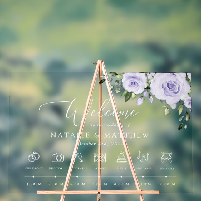 Fleurs violettes, Fleurs Lilac, Chronologie Mariag (Neutre)