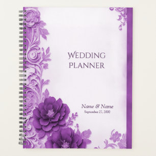 Fleurs violettes Planificateur florissant