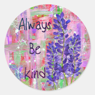 Fleurs violettes violettes colorées avec Stickers
