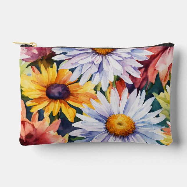 Fleurs vives imprimer coupé Sac à coudre (Recto)