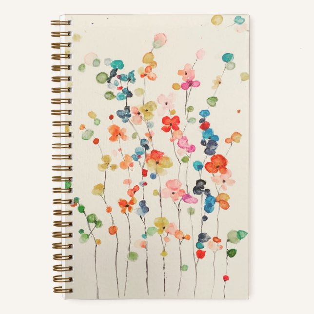 Fleurs Whimsical Carnet Spiral (Recto)