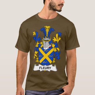 Fleury Coat of Arms Familienwappen T-Shirt
