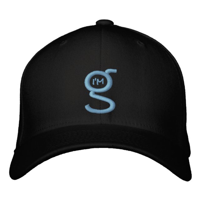 Flex Fit Casquette avec logo brodé Lt-Blue (Devant)