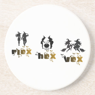 Flex. Hex. Vex. Body Positive & Diverse Hexen Getränkeuntersetzer
