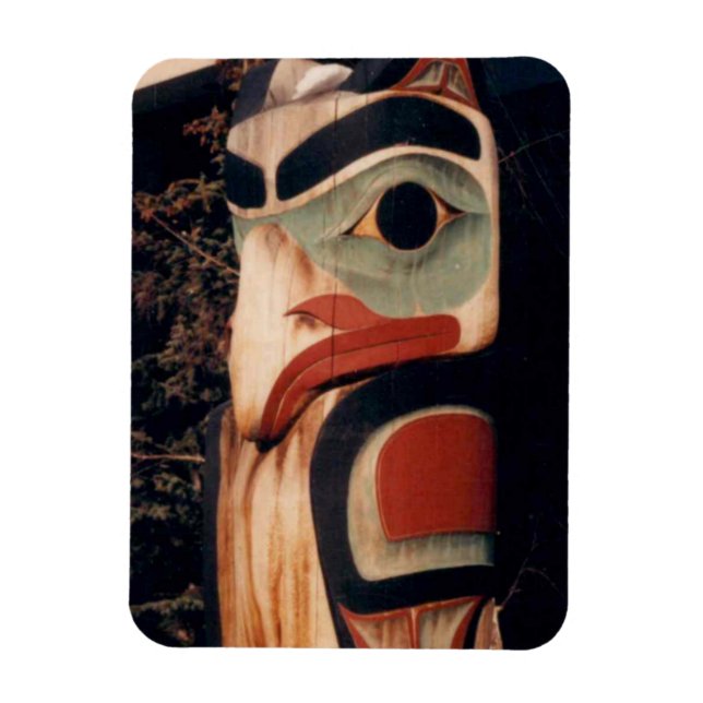 Flex Kühlschrank Totem Pole Alaska Foto entwickelt Magnet (Vertikal)