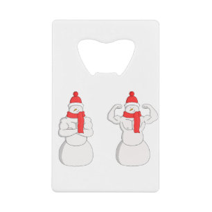 Flex Muscle Snowman Geldbeutel Flaschenöffner