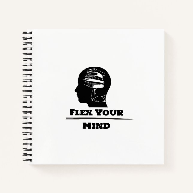 Flex Your Mind Notebook Notizbuch (Vorderseite)
