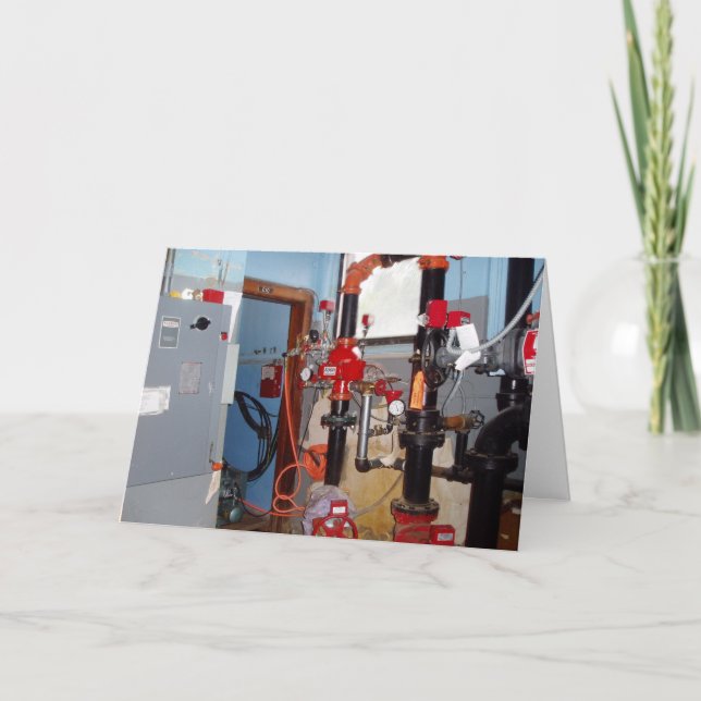 "Flex Your Pipes" Geburtstagskarte Karte (Vorderseite)