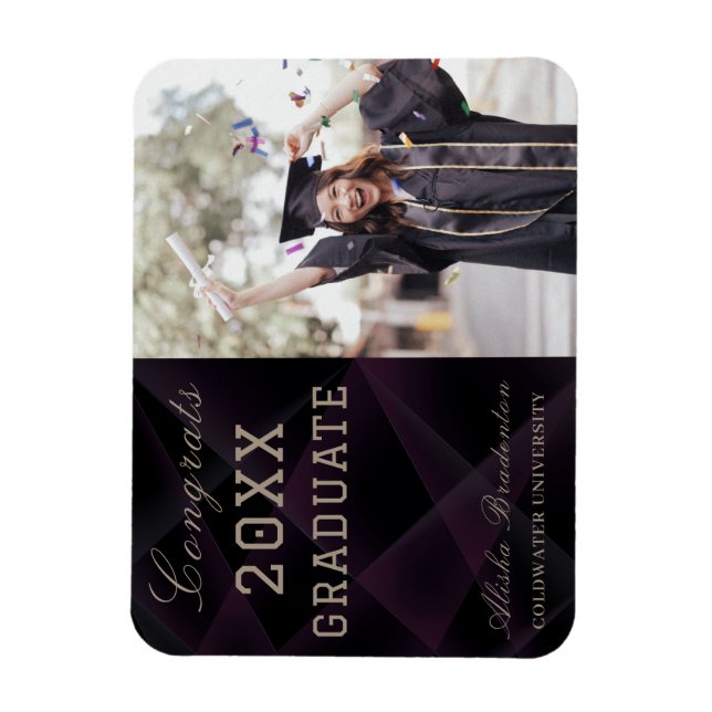Flexibal Moderne Félicitations Graduate Magnet (Vertical)