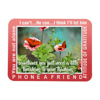 Flexible 12 step thinking magnet 26 butterflies