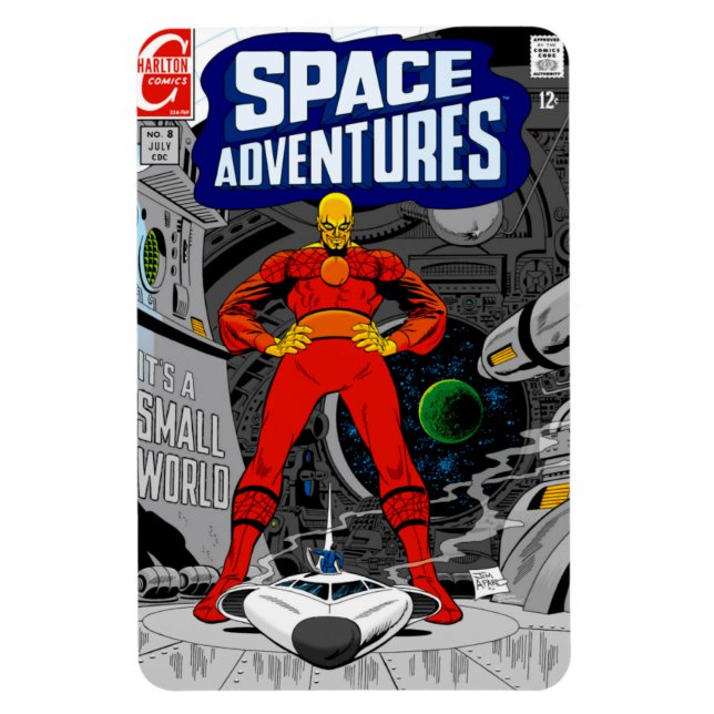 Flexible 1960's 'SPACE Adventures' Magnet (Vertical)