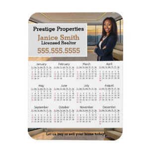 Flexible 2023 Realtor Calendar Refrigerator Magnet