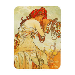 Flexible Alphonse Mucha - Magnet d'été