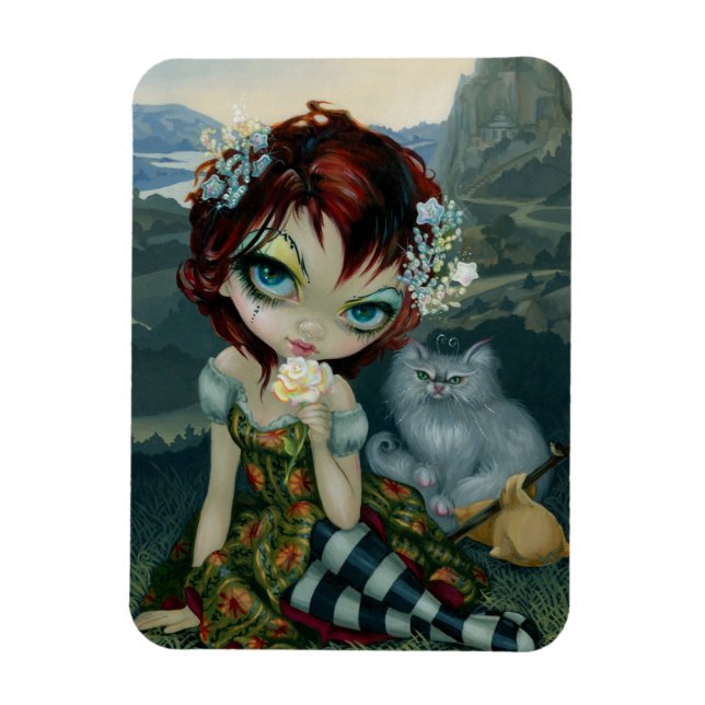 Flexible "Amanda Palmer Tarot : Le fou" Flex Magnet (Vertical)