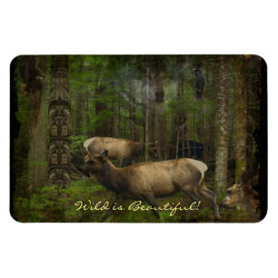 Flexible Amateur d'animaux sauvages-soutien Wild Art Magnet