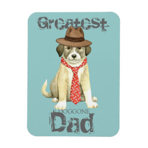 Flexible Anatolian Shepherd Dad Magnet