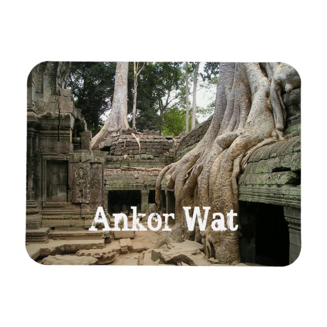 Flexible Ankor Wat, Cambodge Magnet (Horizontal)