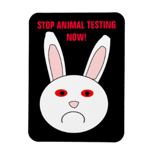 Flexible Arrêter le test animal maintenant Magnet Premium