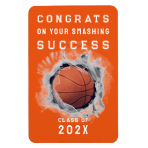 Flexible Basket-ball Joueur Félicitations Magnet