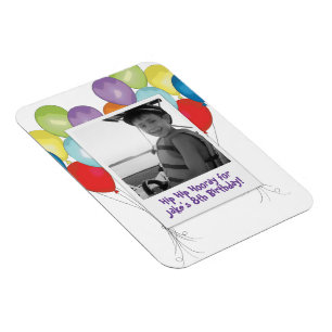 Flexible Birthday Balloons Photo magnet