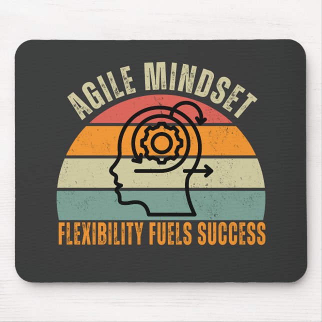 Flexible Brennelemente - Agile Mindset Quote für E Mousepad (Vorne)
