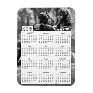Flexible Calendrier 2018 Magnet photo romantique personnali
