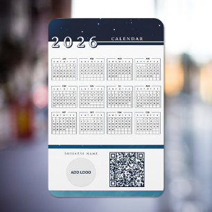 Flexible Calendrier 2026 Ajouter Logo Code QR Magnet flexib