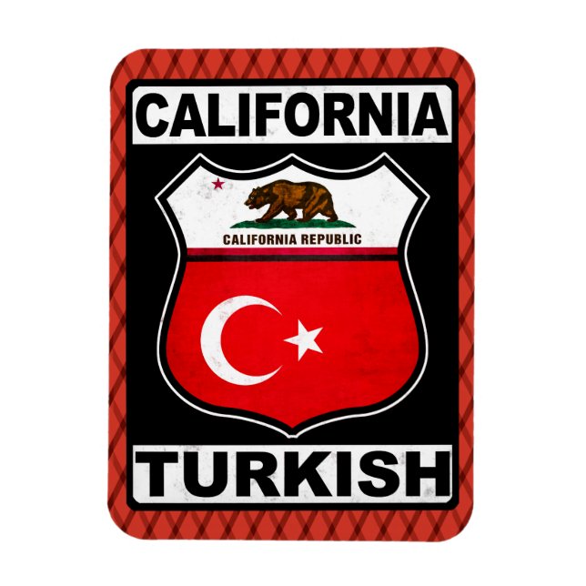 Flexible Californie - Magnet américain turc (Vertical)