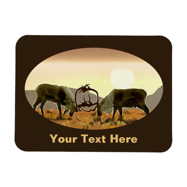 Flexible Caribou Duel Magnet (Horizontal)