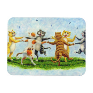 Flexible CAT DANSE CHANTER FELINE MAGNET *Personnaliser