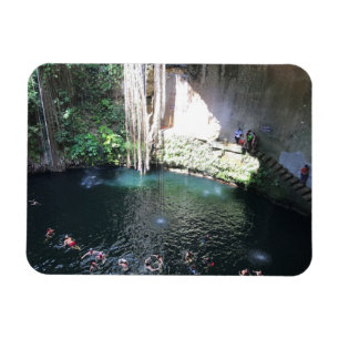 Flexible Cenote Bleu Sacré, Ik Kil, Mexique #4 Magnet phot